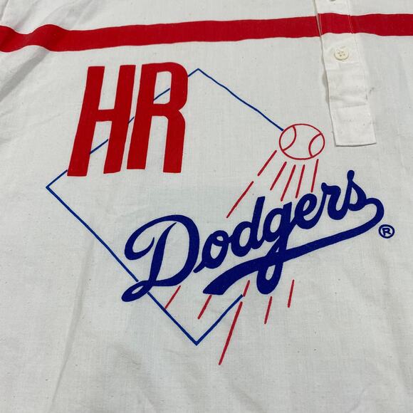 Rare Vintage 80s Cliff Engle MLB LA Dodgers Polo Shirt Men's Large Retro - Picture 11 of 15